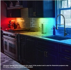 63-552 UNDER CABINET LED RGB 14" SMART - Starfish; RGB and Tunable, White Finish