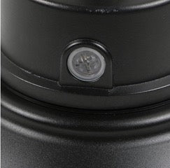 65-661 LED Gooseneck; Selectable Wattage, 30W/40W/50W; Selectable CCT, 3K/4K/5K; Color Black With Photocell