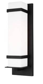 Alban Large One Light Outdoor Wall Lantern Square LED Bulb Included