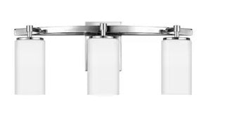 Alturas 22 in. Width. 3-Light Modern Brush Nickel Bathroom Vanity Light