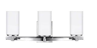 Alturas 22 in. Width. 3-Light Modern Brush Nickel Bathroom Vanity Light