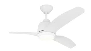 Avila Coastal 54 in. Integrated LED Indoor/Outdoor Ceiling Fan with Light Kit, Remote Control and Reversible Motor