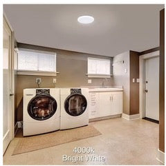 12 in. Round LED Flush Mount Ceiling Light Closet Bathroom Lighting Hallway 120-277 Volt 2700K or 4000K (4-Pack)