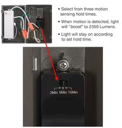 120 Degree 9 in. Bronze Motion Sensing Outdoor Dusk to Dawn LED Security Light Wall Pack 2350 Lumens 3000K 4000K 5000K