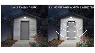 120 Degree 9 in. Bronze Motion Sensing Outdoor Dusk to Dawn LED Security Light Wall Pack 2350 Lumens 3000K 4000K 5000K