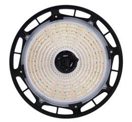 Hoverbay Round Highbay 100W Color Selectable 4000K or 5000K Black Housing Universal Voltage 120 277V