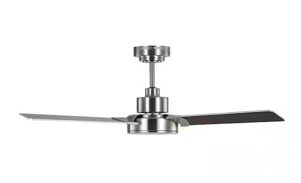 Jovie 44 in. Integrated LED Indoor/Outdoor Brushed Steel Ceiling Fan with Light Kit, Wall Control and Reversible Motor