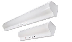 Ultrasonic 4ft. Stairwell Fixture, Color Selectable, Wattage Selectable, Built In Motion Sensor.