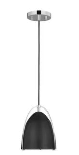 Norman 1-Light Hanging Mini Pendant Light in Matte White or Satin Black