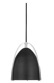 Norman 1-Light Hanging Mini Pendant Light in Matte White or Satin Black