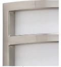 1-Light Brushed Nickel Integrated LED Wall Sconce