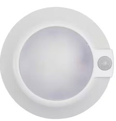 7.06 in. White Contemporary Flush Mount with White Acrylic Shade and Integrated LED
