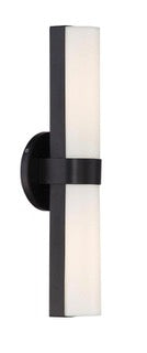 62-742 Bond DBL LED Vanity 17.5 inches; Aged Bronze Finish; White Acrylic Lens