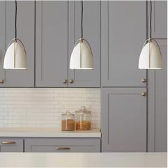 Norman 1-Light Hanging Mini Pendant Light in Matte White or Satin Black
