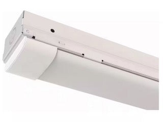 Lithonia Lighting MNSS 8 ft. 220-Watt Equivalent Integrated LED White Strip Light Fixture 4000K High Output