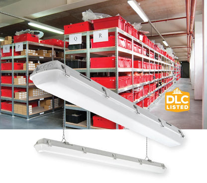 ETi Vapor Tight 4 ft. High Output 5400 Lumens Integrated LED White Wraparound Light 5000K Daylight 0-10V Dimmable