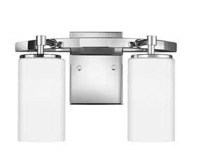 Alturas 2-Light Modern Brush Nickel Bathroom Vanity Light