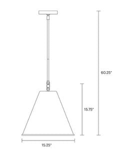 Gordon 1-Light Small Pendant with Steel Shade