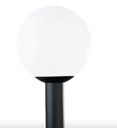 Outdoor Globe 1-Light Outdoor White Plastic Post Top