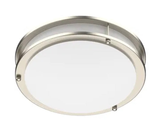 ProLED Select Flush Mount Ceiling Fixture Double Ring 12" 16W Color Selectable Dimmable