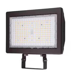 150-Watt Yoke Mount Line Voltage Bronze Outdoor Integrated LED Landscape Flood Light, Selectable CCT 3000/4000/5000K