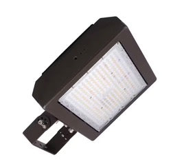 150-Watt Yoke Mount Line Voltage Bronze Outdoor Integrated LED Landscape Flood Light, Selectable CCT 3000/4000/5000K