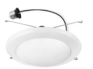 15-Watt 6 in. 3000K Soft White Integrated LED Recessed Downlight Trim Dimmable Wet Location