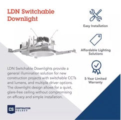 Lithonia LDN 6" Switchable Down Light
