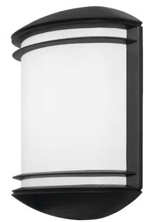 OLCS White Outdoor Integrated LED Wall Lantern Sconce