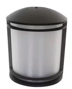 OLCS White Outdoor Integrated LED Wall Lantern Sconce